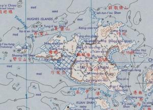 1950年的岱山岛地图