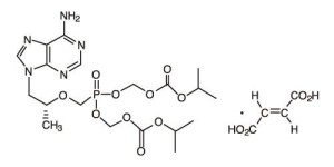 富马酸替诺福韦二吡呋酯片化学结构式