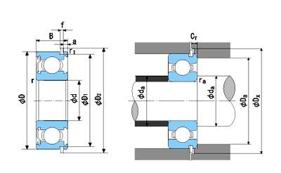torrington 29348推力滚子轴承图纸