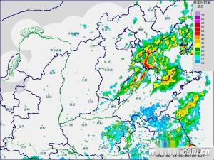 2012年6月14日出现在山东的飑线