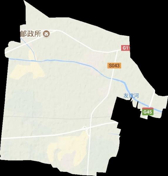 米家务镇地形图