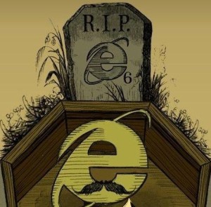 IE6退出市场宣传图