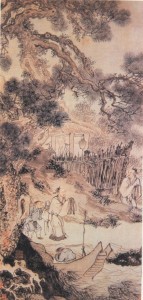 《柴门送客》