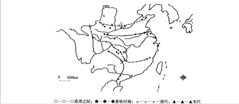 中国野象分布变迁图