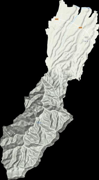 竹峪镇地形图