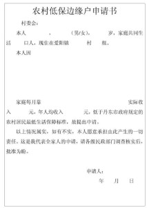 低保边缘户