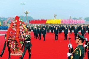 国庆献花