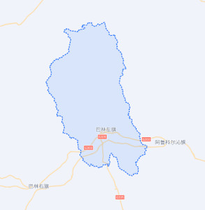 赤峰市巴林左旗地图图片