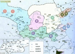 五胡内迁形势图