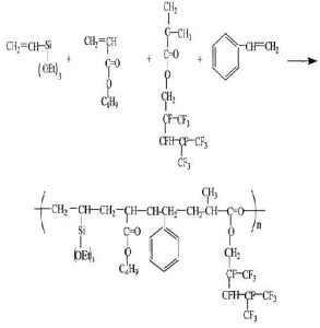 有机硅氟改性苯丙乳液的合成原理