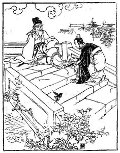 张良圯桥进履