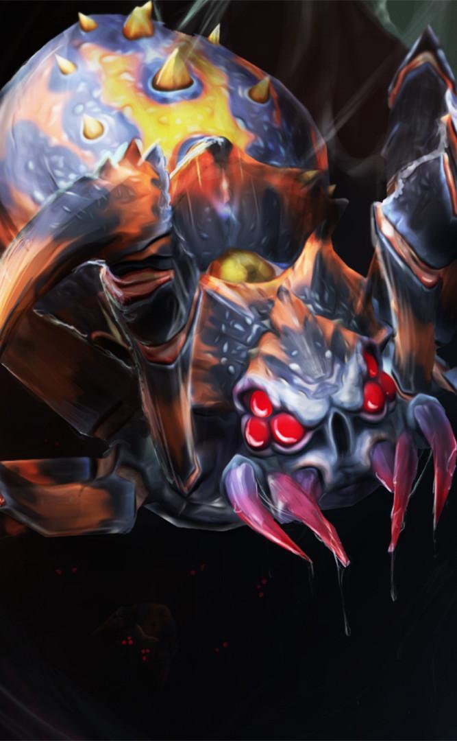 育母蜘蛛是valve公司开发的战略游戏《dota2》中夜魇军团的一个敏捷型