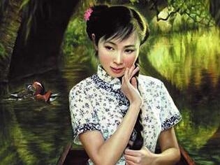 李壮平父女的油画作品