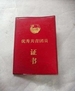 优秀共青团员证书