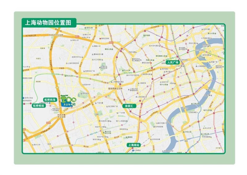 动物园上海位置图