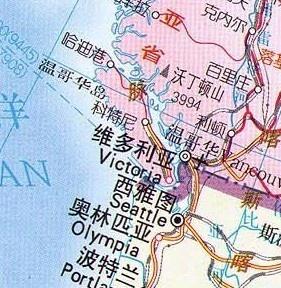地图上的位置