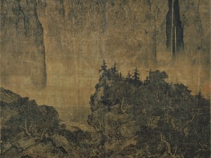 《溪山行旅图》局部