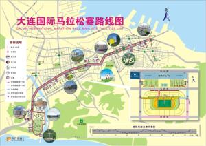美丽的海滨是马拉松赛的天然竞技场