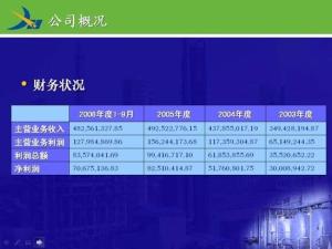 公司财务状况