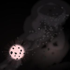 艺术家画笔下的太阳与涅墨西斯星