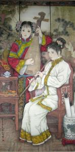 赵小琴工笔画作品