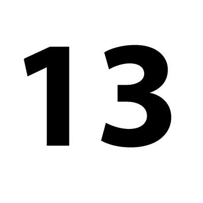 数字13在中国是一个吉祥,高贵的数字