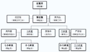 小六龄童家族世系图