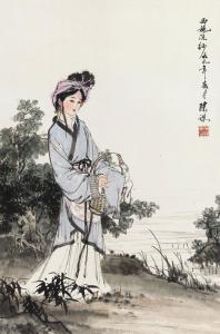 西施浣纱图