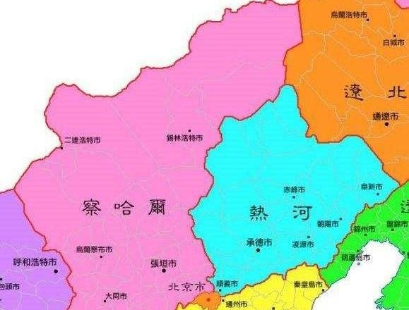 原察哈尔省地图图片