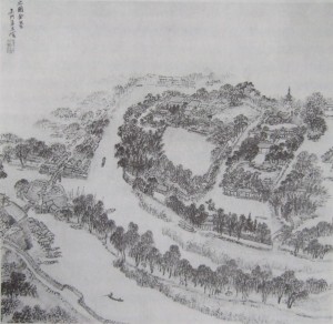 明 张宏《止园》册 （止园全景图）