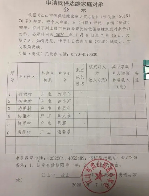 低保边缘户