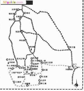 浮来山旅游地图