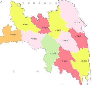 昌都洛隆县地图图片