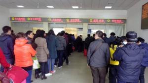 安庆西站售票厅