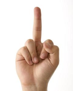 竖中指是一种表示情绪的动作,意义多为鄙视.