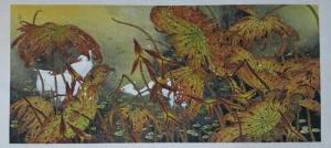 当代重彩花鸟画领军人、北大刘小刚作品