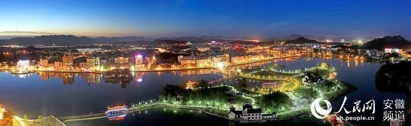 枞阳县城夜景
