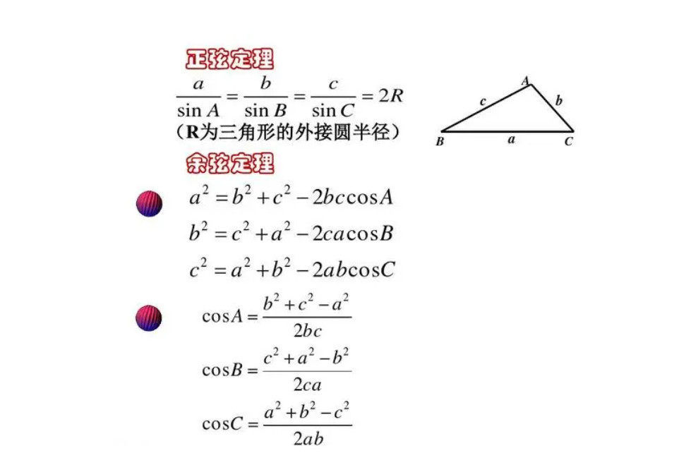 正弦定理 三角学中的基本定理 搜狗百科