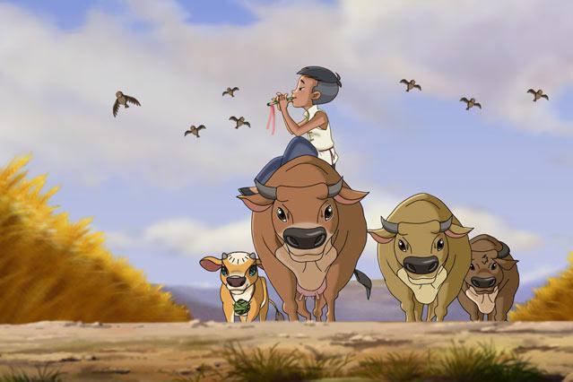 本剧是根据红色经典歌曲《歌唱二小放牛郎》创作.