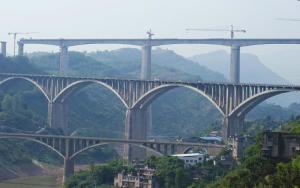 渝利铁路蔡家沟大桥