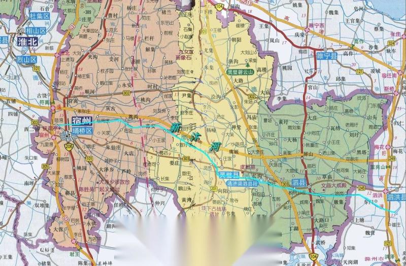 新汴河干流走向