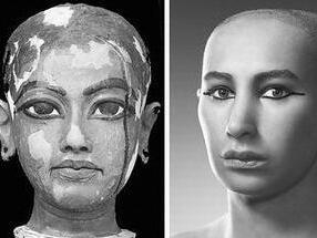 电脑扫描让埃及法老木乃伊露“真颜”