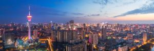 锦绣天府塔夜景