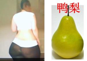 丰满的梨形身材