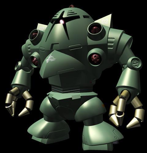 msm-10 双面魔蟹是msm-04 龟霸的衍生机,主要用于上陆时的中,长距离