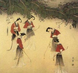 步打球