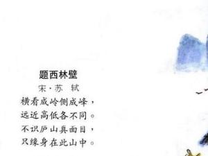 题西林壁