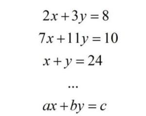 二元一次方程 数学术语 搜狗百科