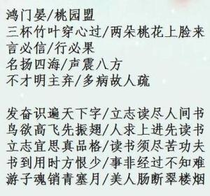 对偶句示例