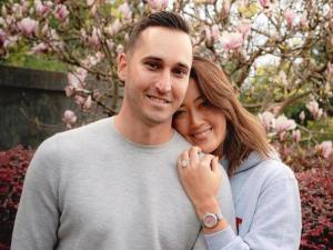 魏圣美与未婚夫韦斯特